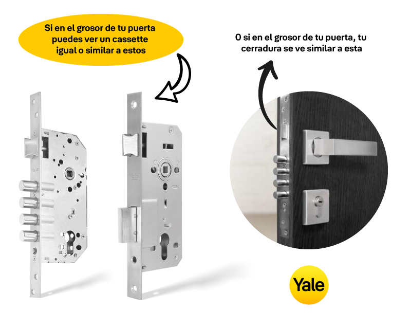 Puerta de Vidrio Yale tiene una cerradura en su portafolio diseñada especialmente para este tipo de material, la YDG313, usada especialmente en oficinas, y empresas. Esta pueda ser abierta con código o con tarjeta de proximidad.